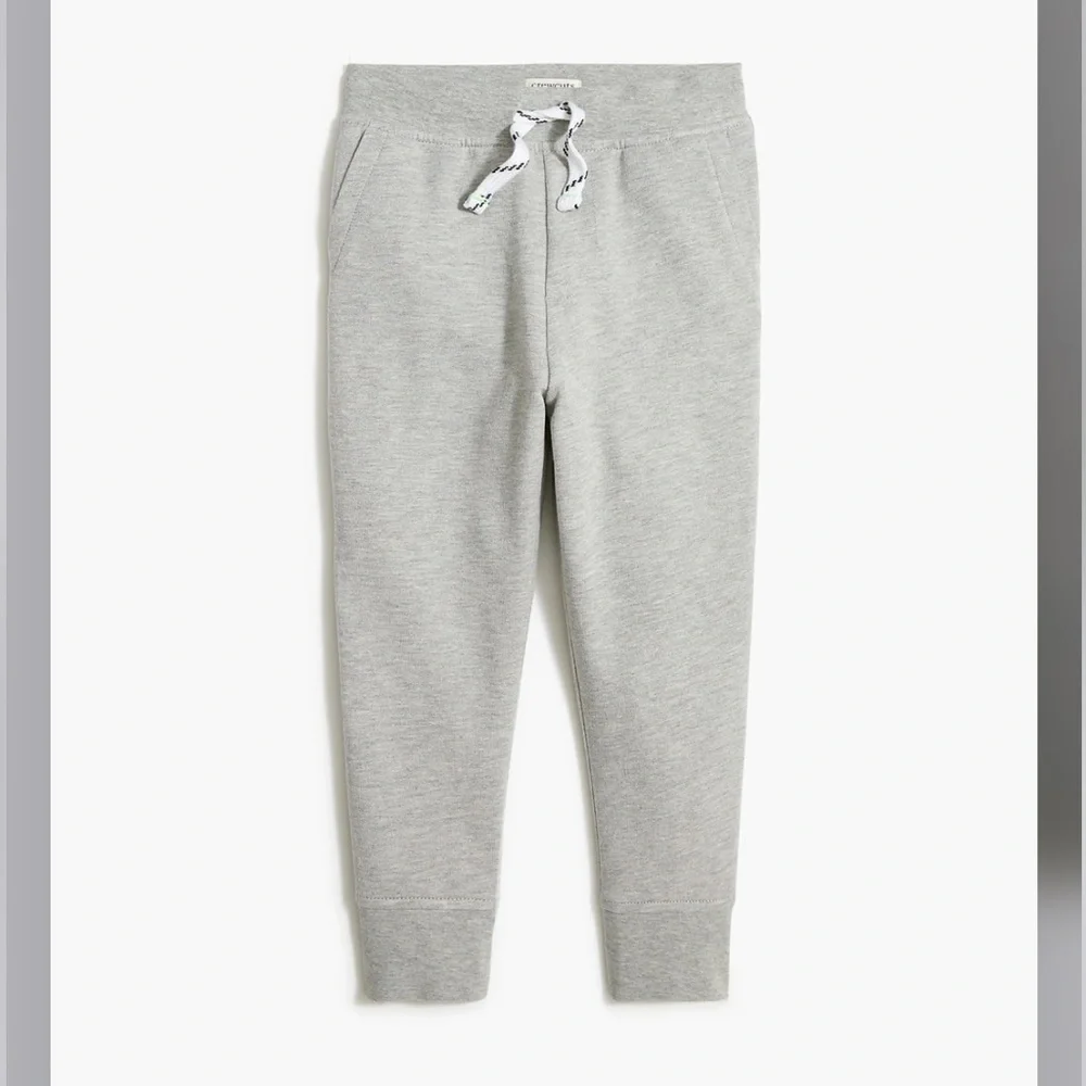 J. Crew Crewcuts Boys fleece sweatpants BB449 Gray XS 4 5